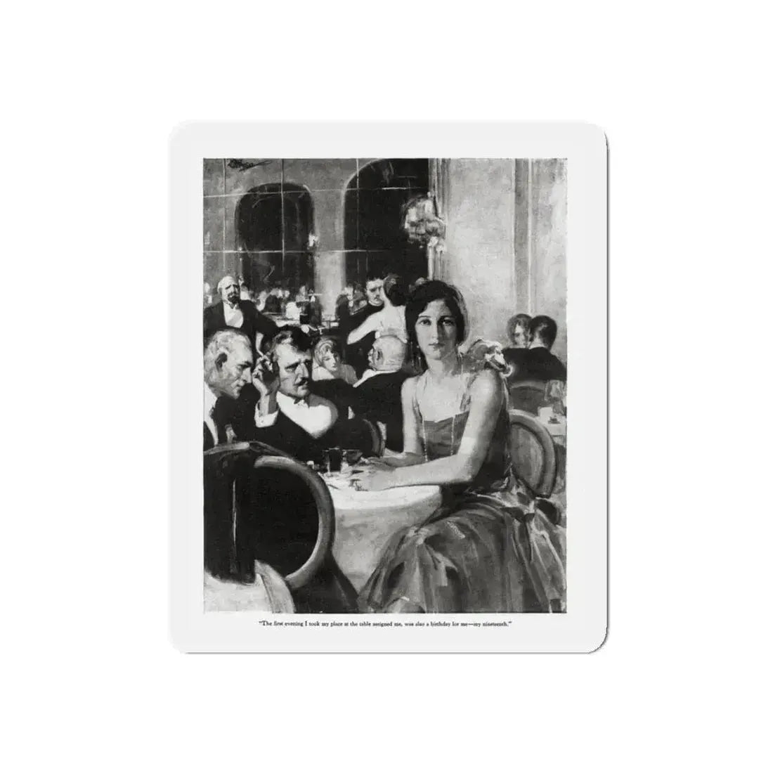 Exiles of the Sky (2), Redbook magazine, December 1926 (Magazine Illustration) Refrigerator Magnet 4 Inch Die-Cut - The Sticker Space