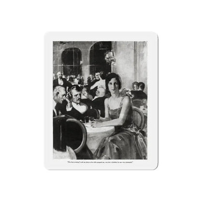 Exiles of the Sky (2), Redbook magazine, December 1926 (Magazine Illustration) Refrigerator Magnet 4 Inch Die-Cut - The Sticker Space