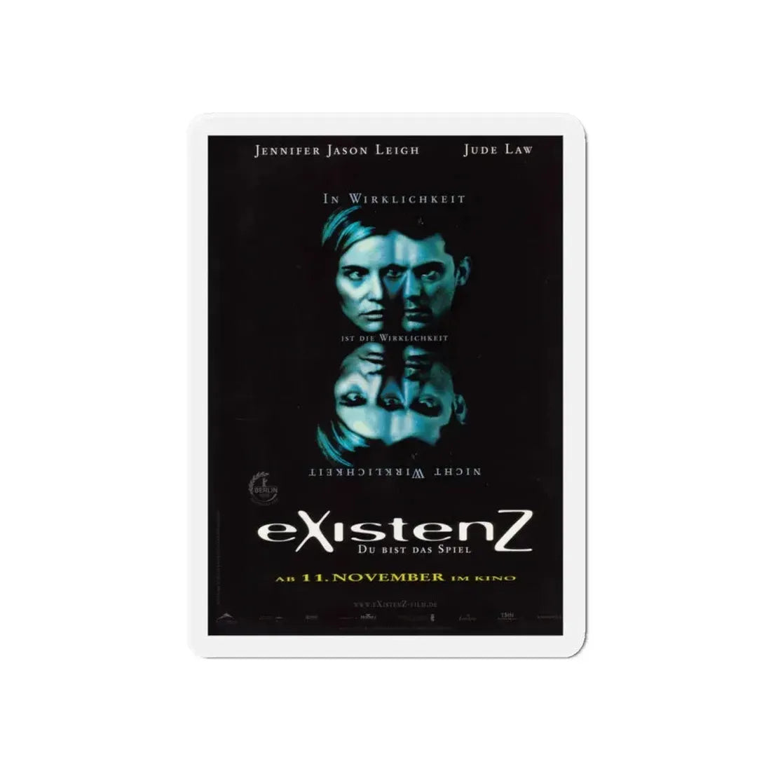 EXISTENZ (GERMAN) 1999 Movie Poster - Refrigerator Magnet 6 Inch - The Sticker Space