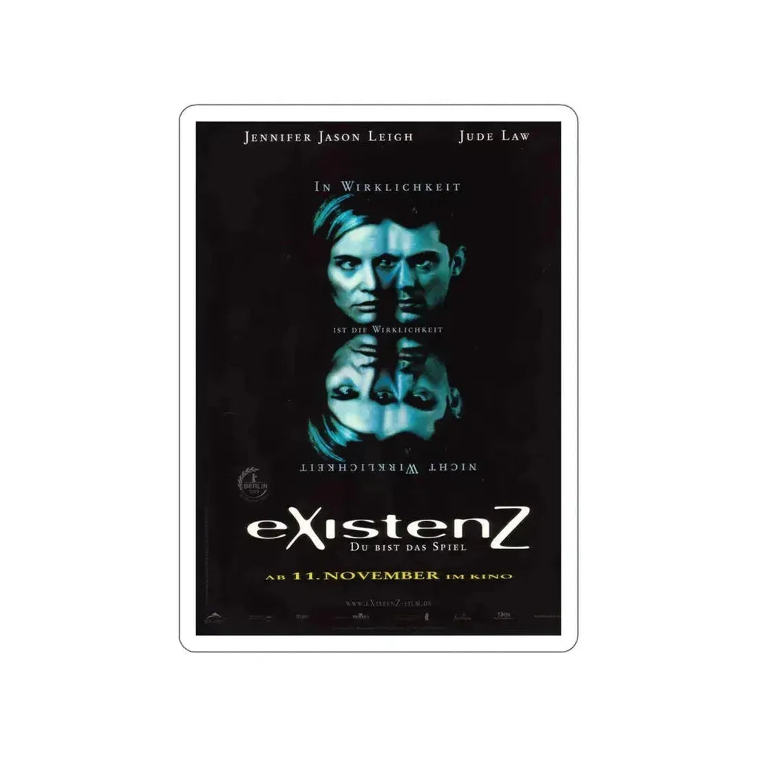 EXISTENZ (GERMAN) 1999 Movie Poster STICKER Vinyl Die-Cut Decal 6 Inch - The Sticker Space