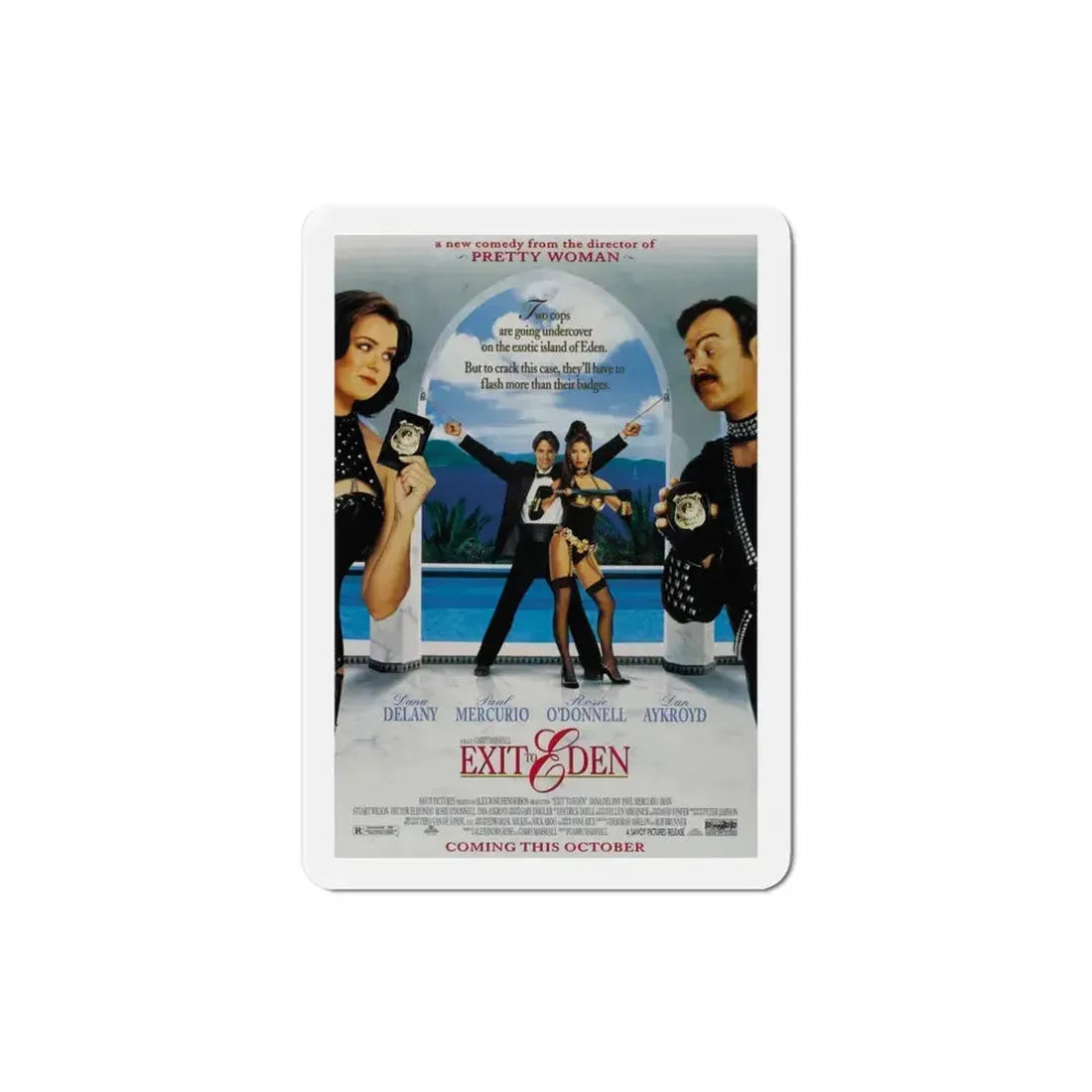Exit To Eden 1994 Movie Poster Refrigerator Magnet 3 Inch - The Sticker Space