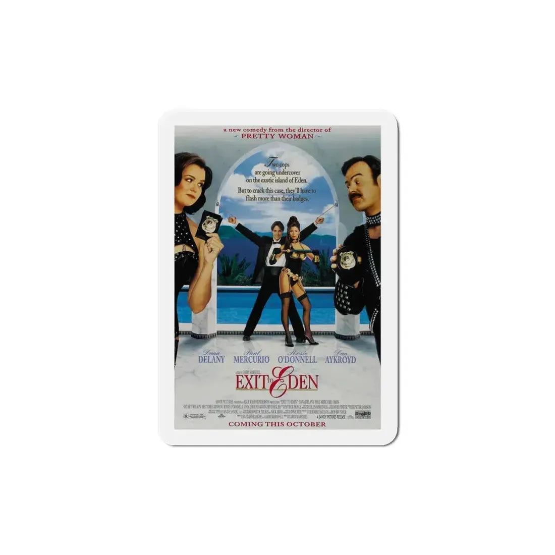 Exit To Eden 1994 Movie Poster Refrigerator Magnet 5 Inch - The Sticker Space