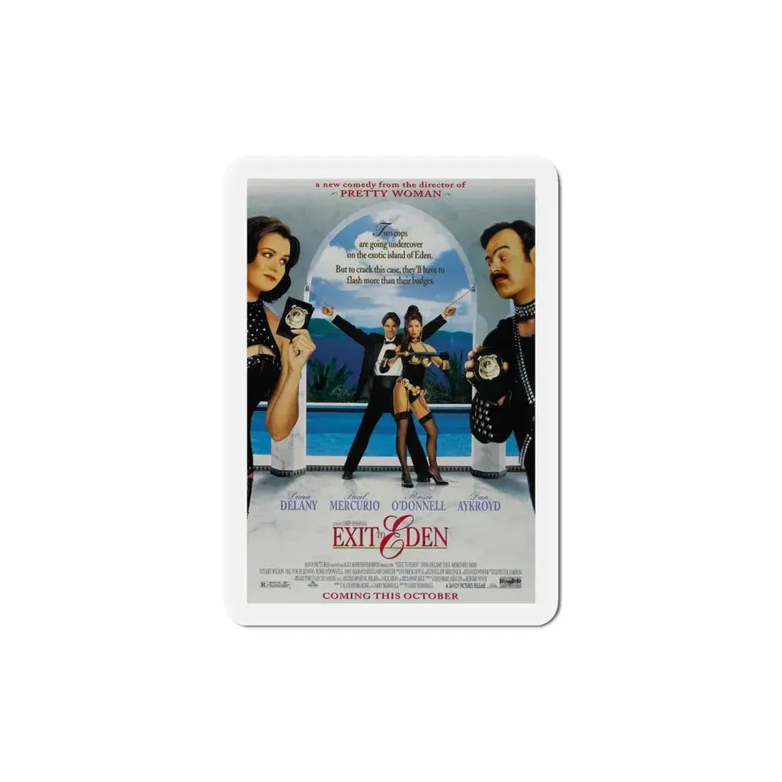 Exit To Eden 1994 Movie Poster Refrigerator Magnet 6 Inch - The Sticker Space