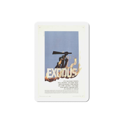 Exodus 1960 Movie Poster Die-Cut Magnet-2 Inch-The Sticker Space