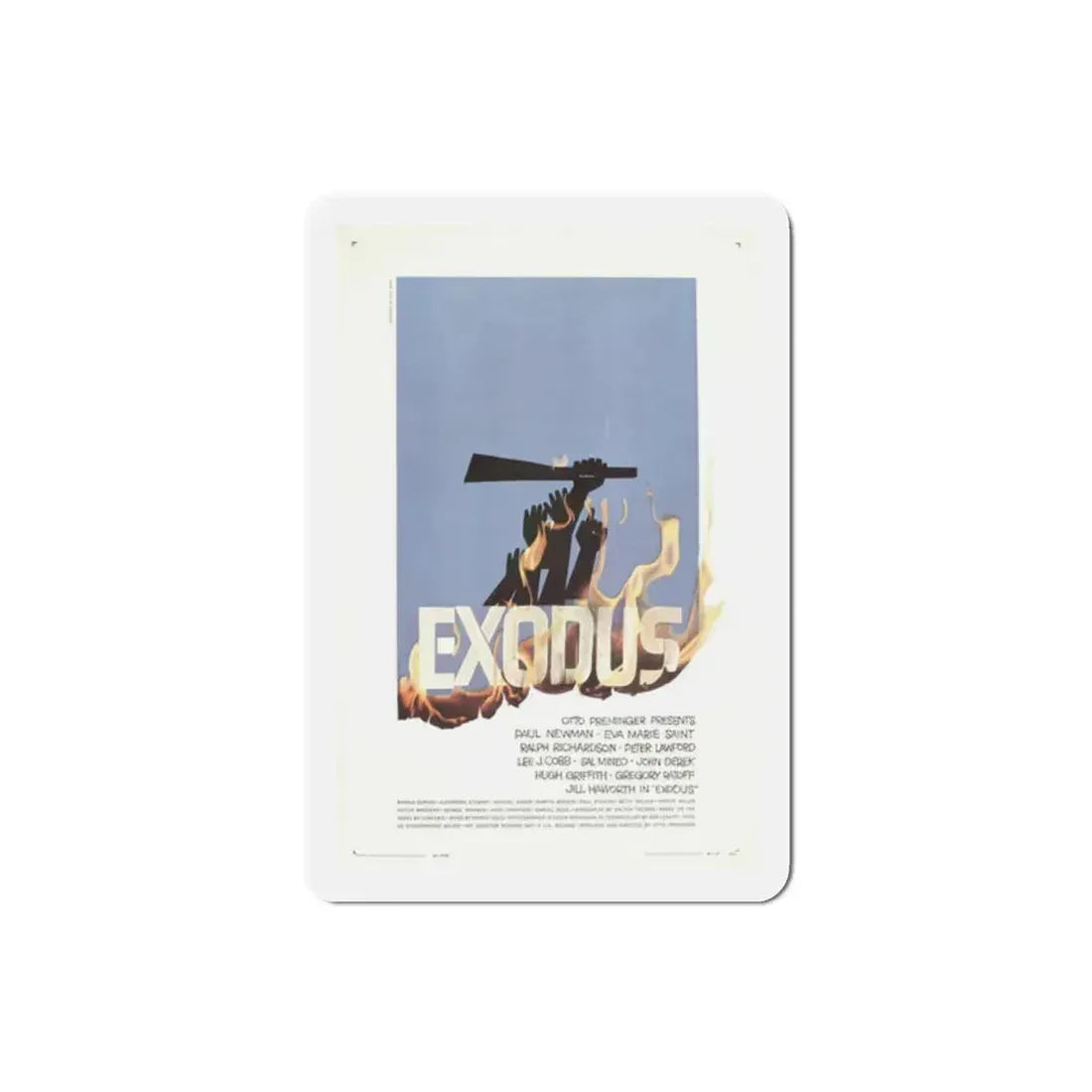 Exodus 1960 Movie Poster Refrigerator Magnet 2 Inch - The Sticker Space