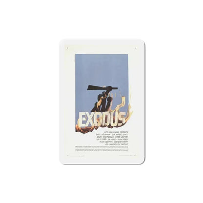 Exodus 1960 Movie Poster Refrigerator Magnet 3 Inch - The Sticker Space