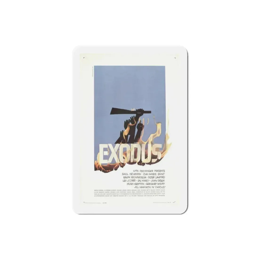 Exodus 1960 Movie Poster Refrigerator Magnet - The Sticker Space