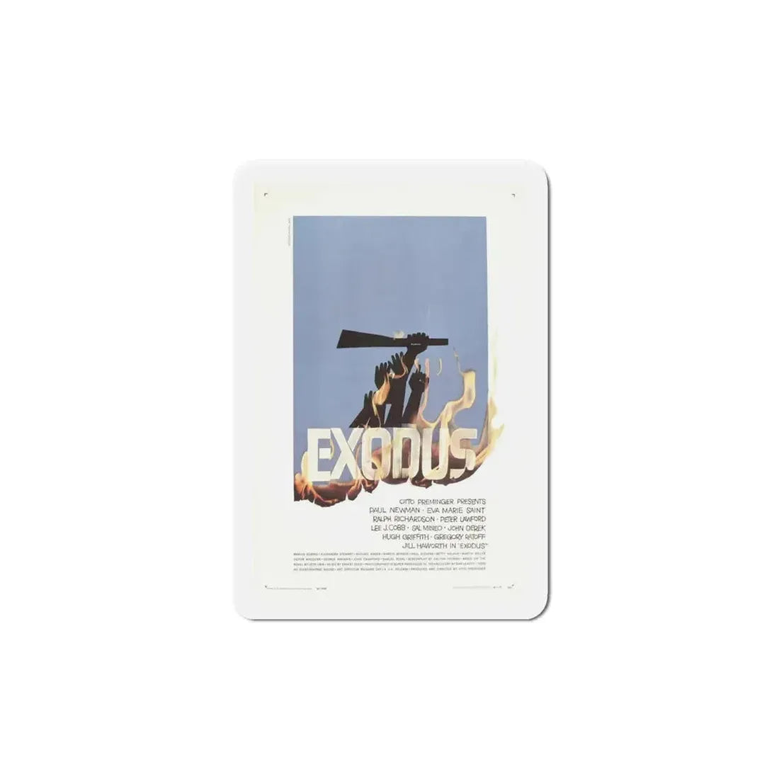 Exodus 1960 Movie Poster Refrigerator Magnet - The Sticker Space