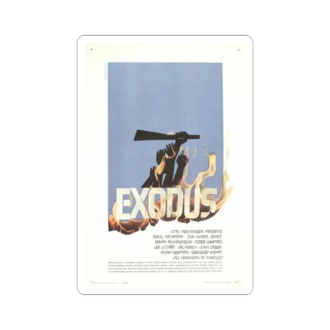 Exodus 1960 Movie Poster STICKER Vinyl Die-Cut Decal 2 Inch - The Sticker Space