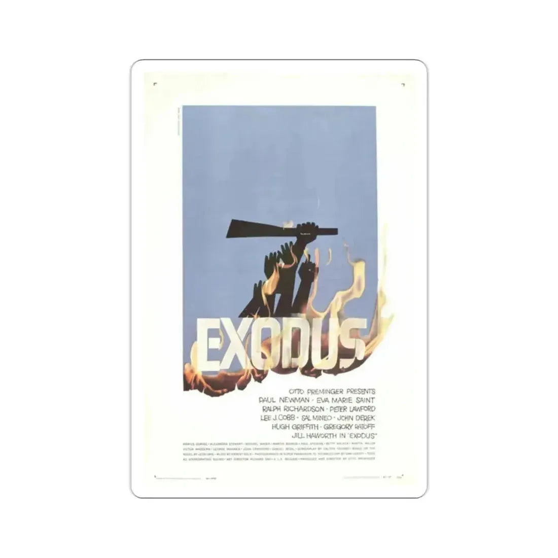Exodus 1960 Movie Poster STICKER Vinyl Die-Cut Decal - The Sticker Space