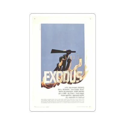 Exodus 1960 Movie Poster - STICKER Vinyl Kiss-Cut Decal 4 Inch White - The Sticker Space