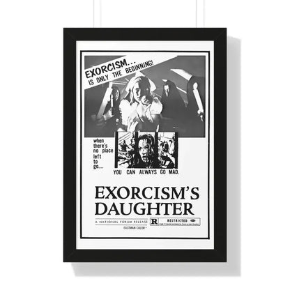 EXORCISM'S DAUGHTER 1971 - Framed Movie Poster 16″ x 24″ Black - The Sticker Space