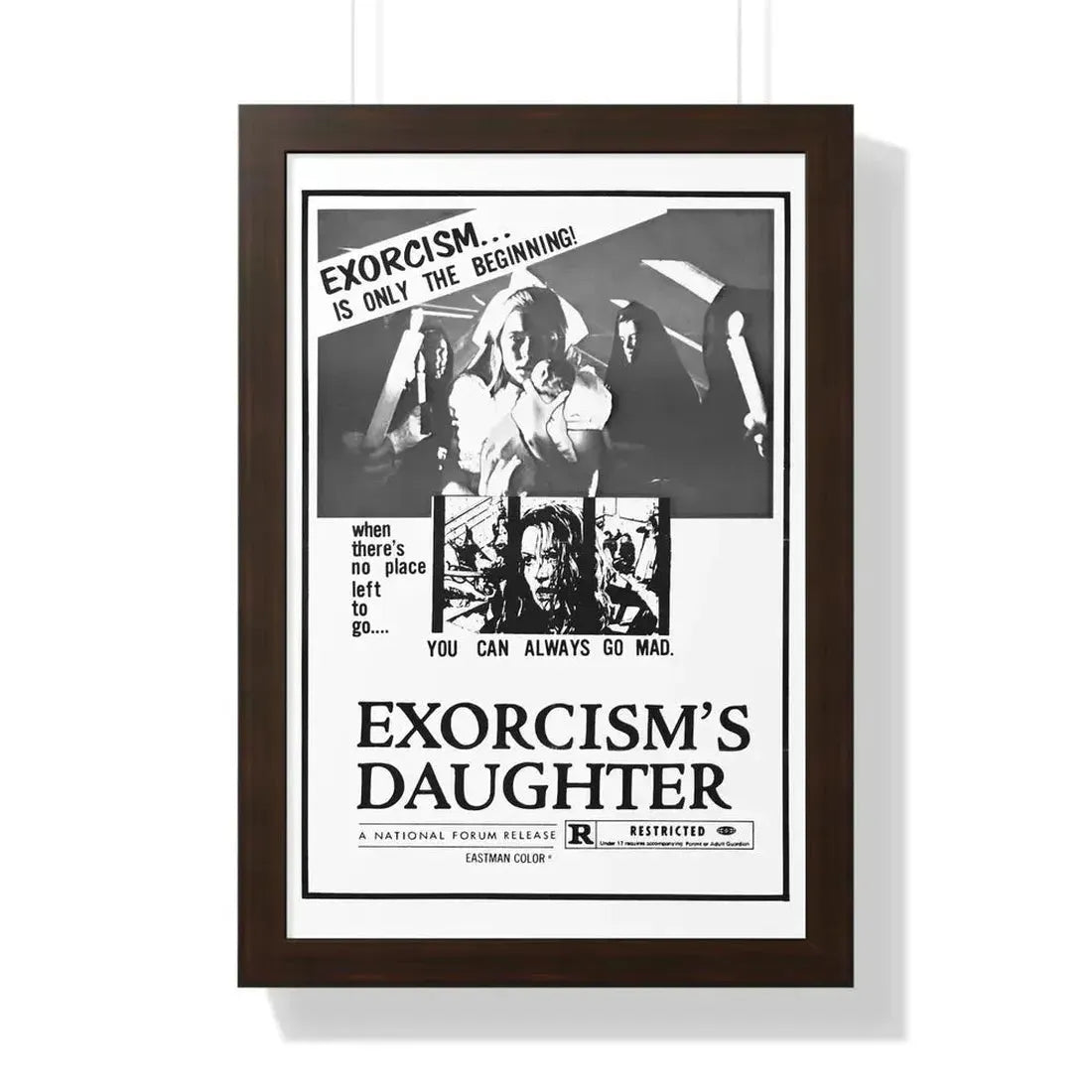 EXORCISM'S DAUGHTER 1971 - Framed Movie Poster - The Sticker Space