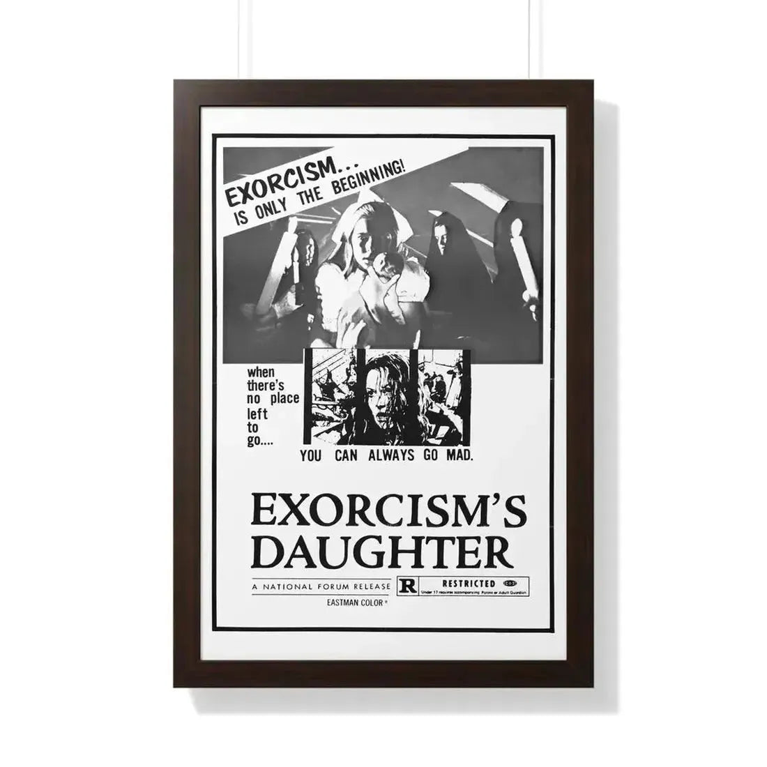 EXORCISM'S DAUGHTER 1971 - Framed Movie Poster - The Sticker Space