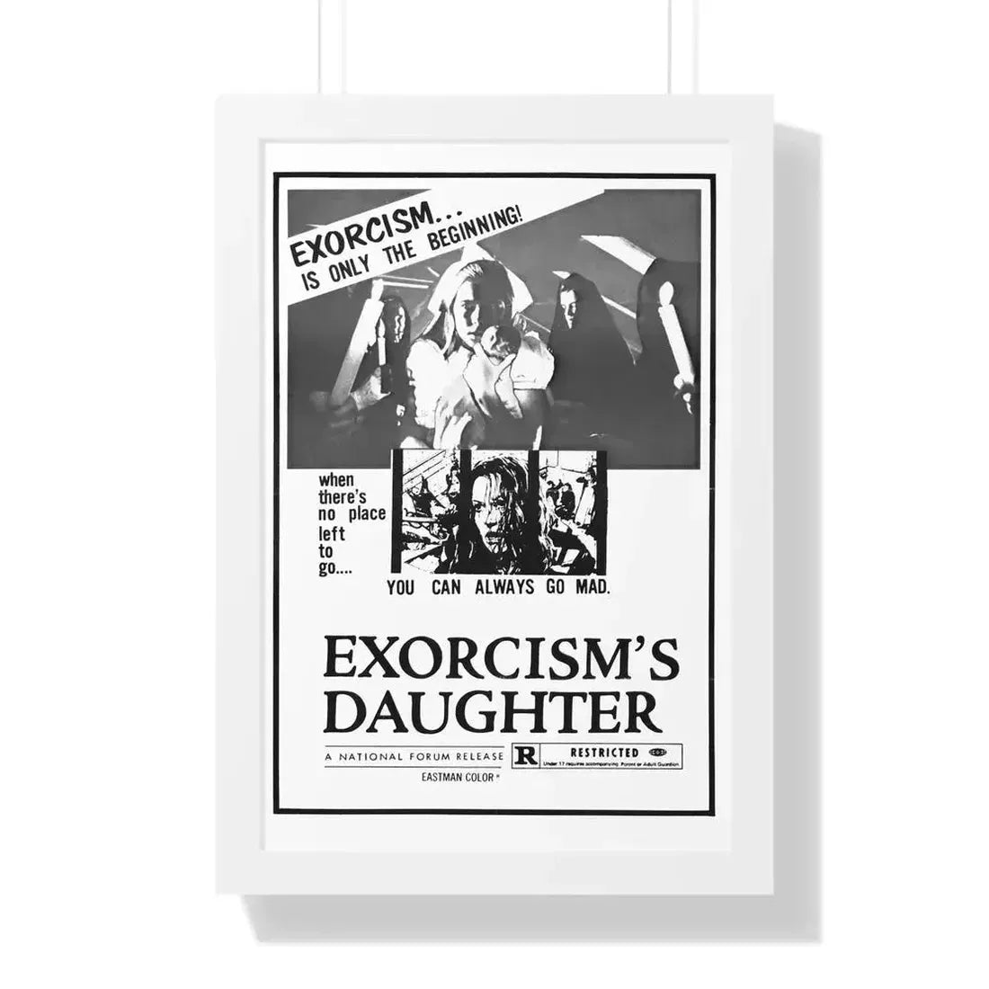 EXORCISM'S DAUGHTER 1971 - Framed Movie Poster - The Sticker Space