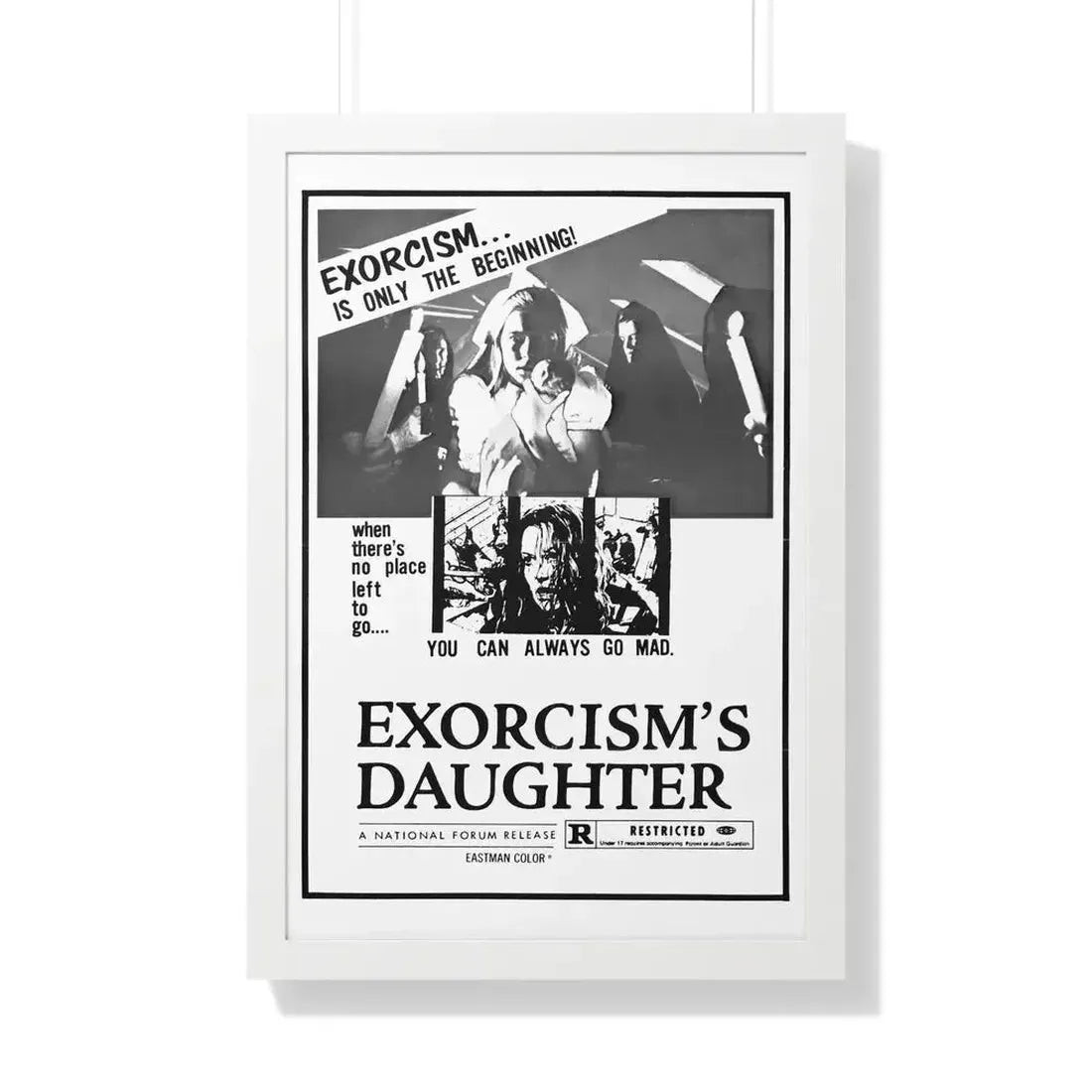 EXORCISM'S DAUGHTER 1971 - Framed Movie Poster - The Sticker Space