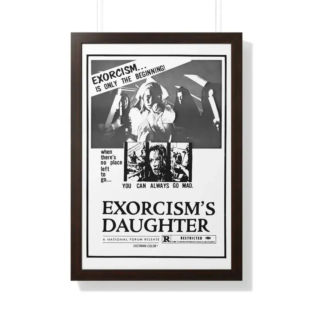 EXORCISM'S DAUGHTER 1971 - Framed Movie Poster - The Sticker Space