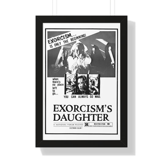 EXORCISM'S DAUGHTER 1971 - Framed Movie Poster-16″ x 24″-The Sticker Space