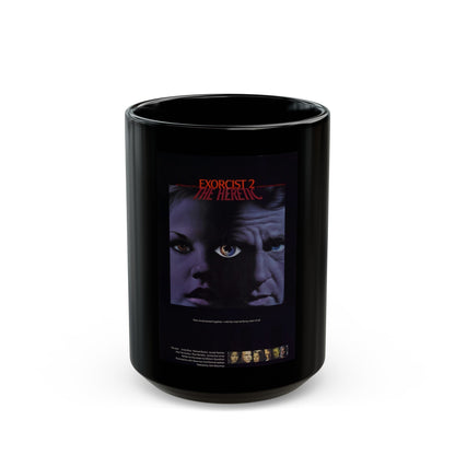 EXORCIST II 1977 Movie Poster - Black Coffee Mug-15oz-The Sticker Space