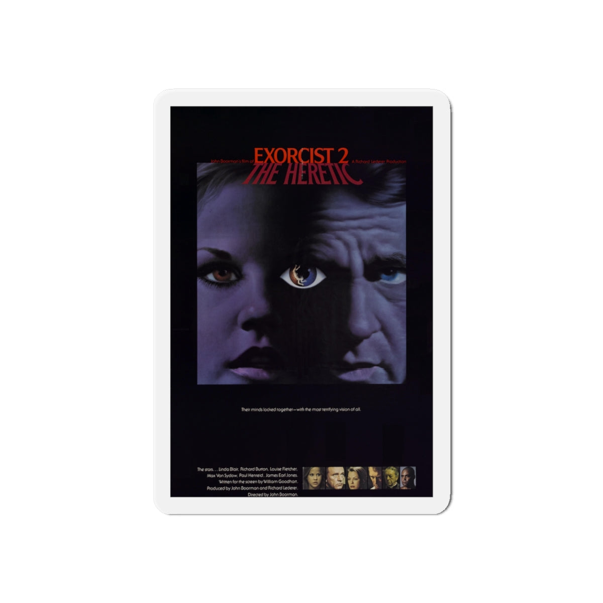 EXORCIST II 1977 Movie Poster - Die-Cut Magnet-6 × 6"-The Sticker Space