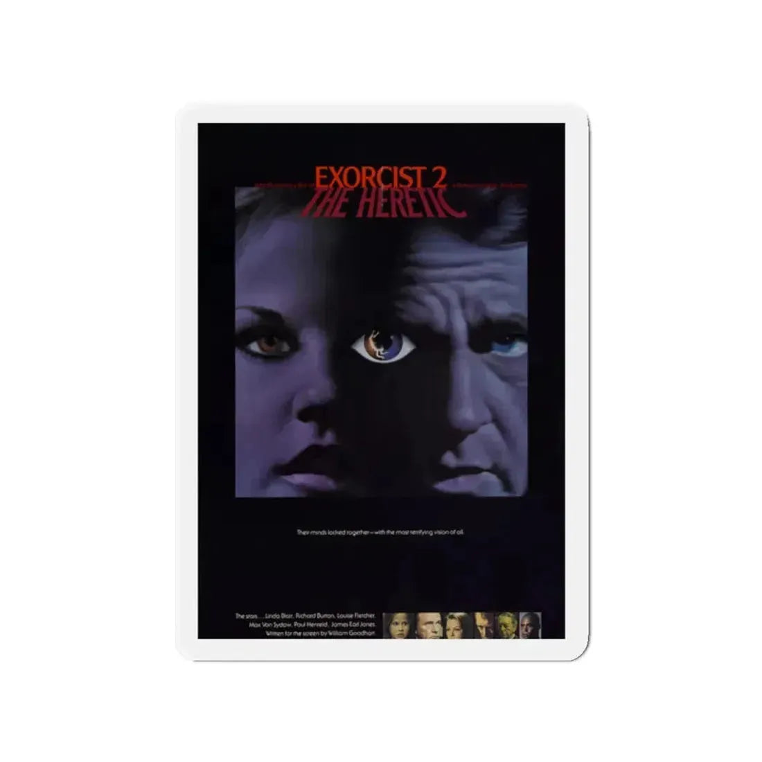 EXORCIST II 1977 Movie Poster - Refrigerator Magnet 2 Inch - The Sticker Space