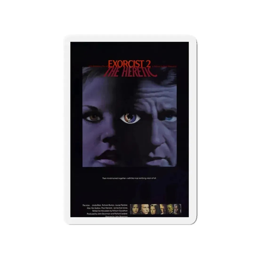 EXORCIST II 1977 Movie Poster - Refrigerator Magnet 3 Inch - The Sticker Space