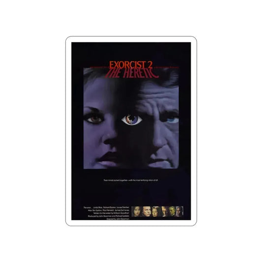 EXORCIST II 1977 Movie Poster STICKER Vinyl Die-Cut Decal 2 Inch - The Sticker Space