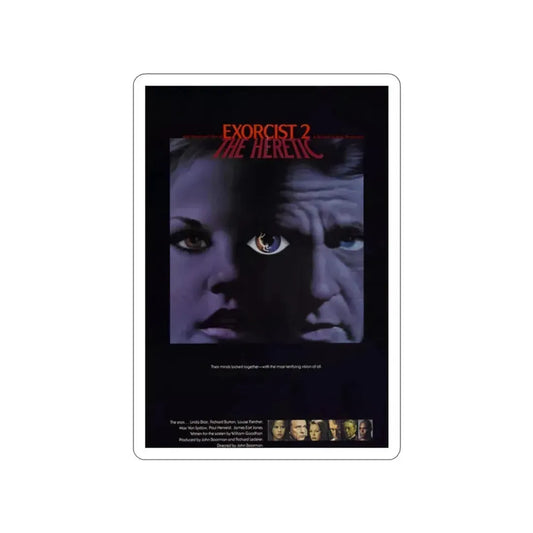 EXORCIST II 1977 Movie Poster STICKER Vinyl Die-Cut Decal 2 Inch - The Sticker Space