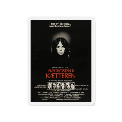 EXORCIST II (DANISH) 1977 Movie Poster - Refrigerator Magnet 3 Inch - The Sticker Space