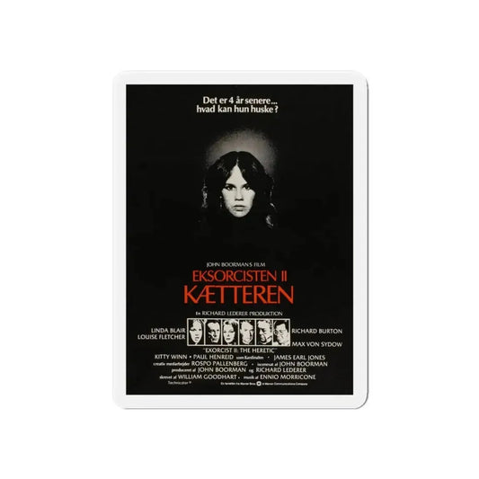 EXORCIST II (DANISH) 1977 Movie Poster - Refrigerator Magnet 6 Inch - The Sticker Space