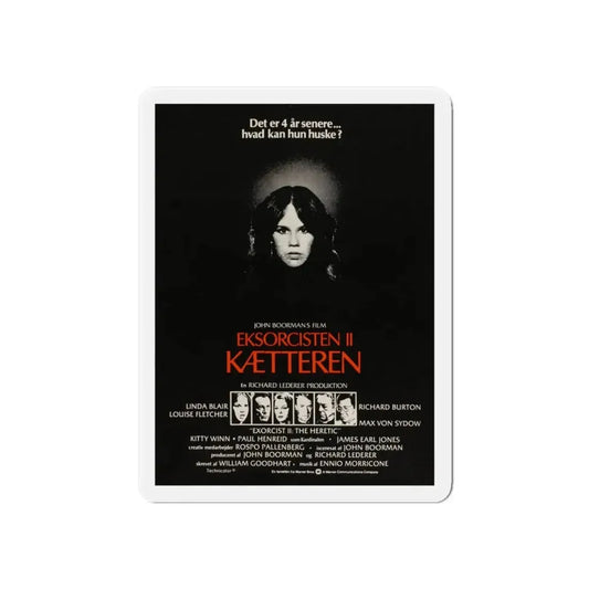 EXORCIST II (DANISH) 1977 Movie Poster - Refrigerator Magnet 6 Inch - The Sticker Space