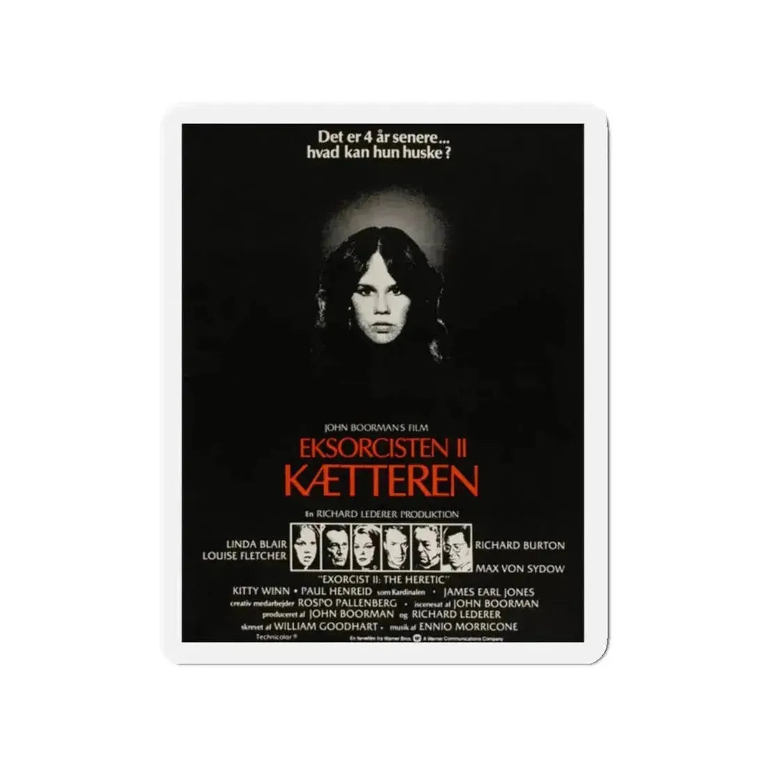 EXORCIST II (DANISH) 1977 Movie Poster - Refrigerator Magnet - The Sticker Space