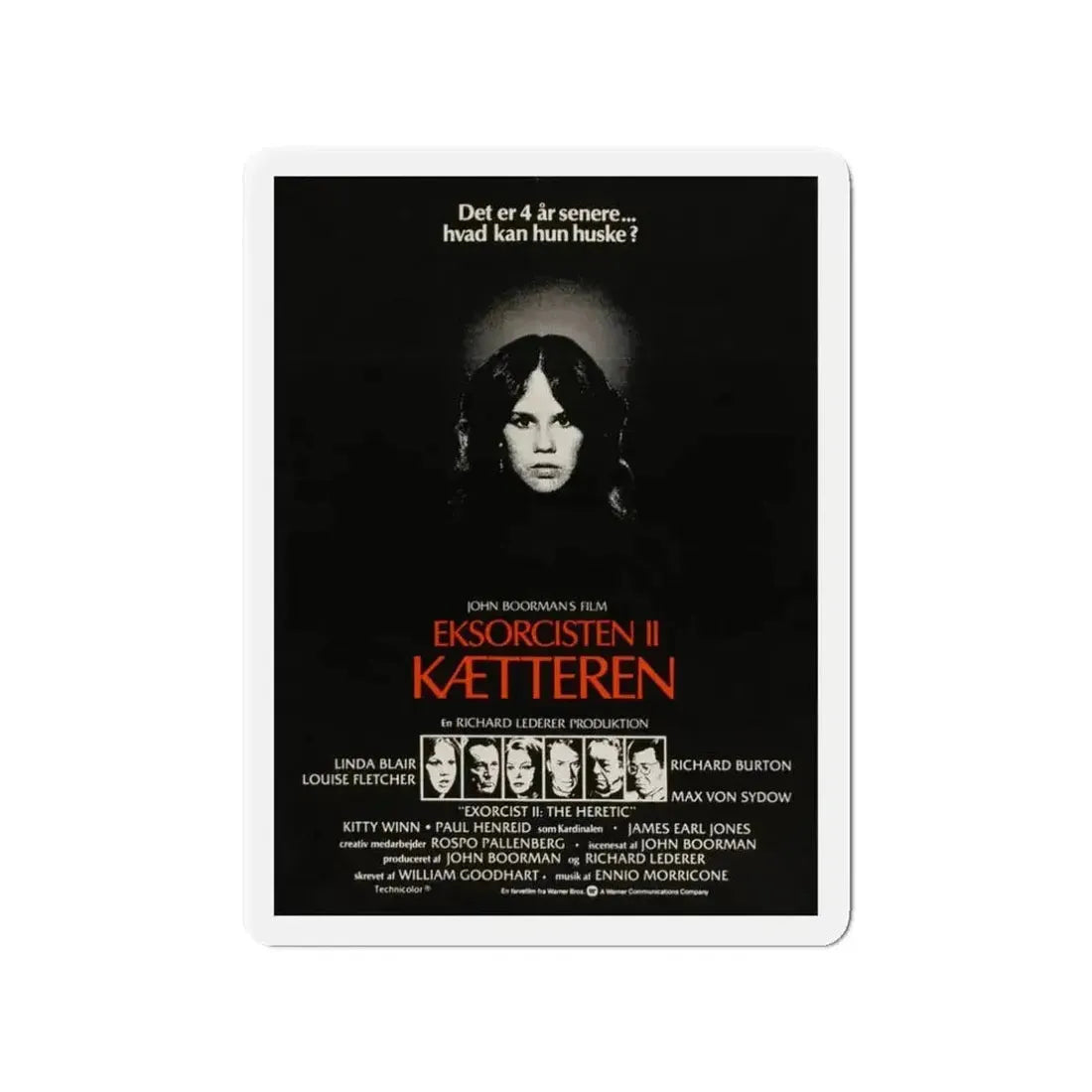EXORCIST II (DANISH) 1977 Movie Poster - Refrigerator Magnet - The Sticker Space