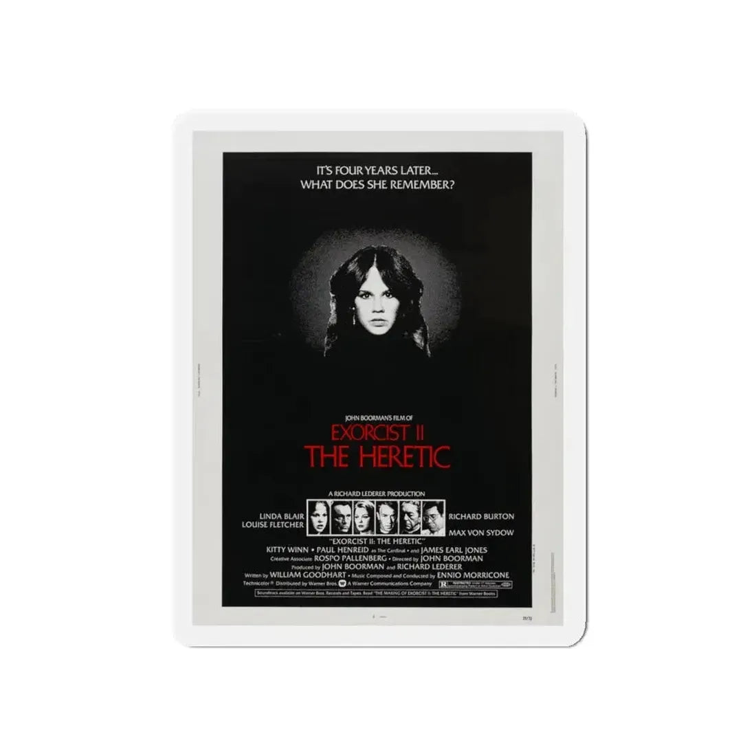 EXORCIST II THE HERETIC 1977 Movie Poster - Refrigerator Magnet 5 Inch - The Sticker Space