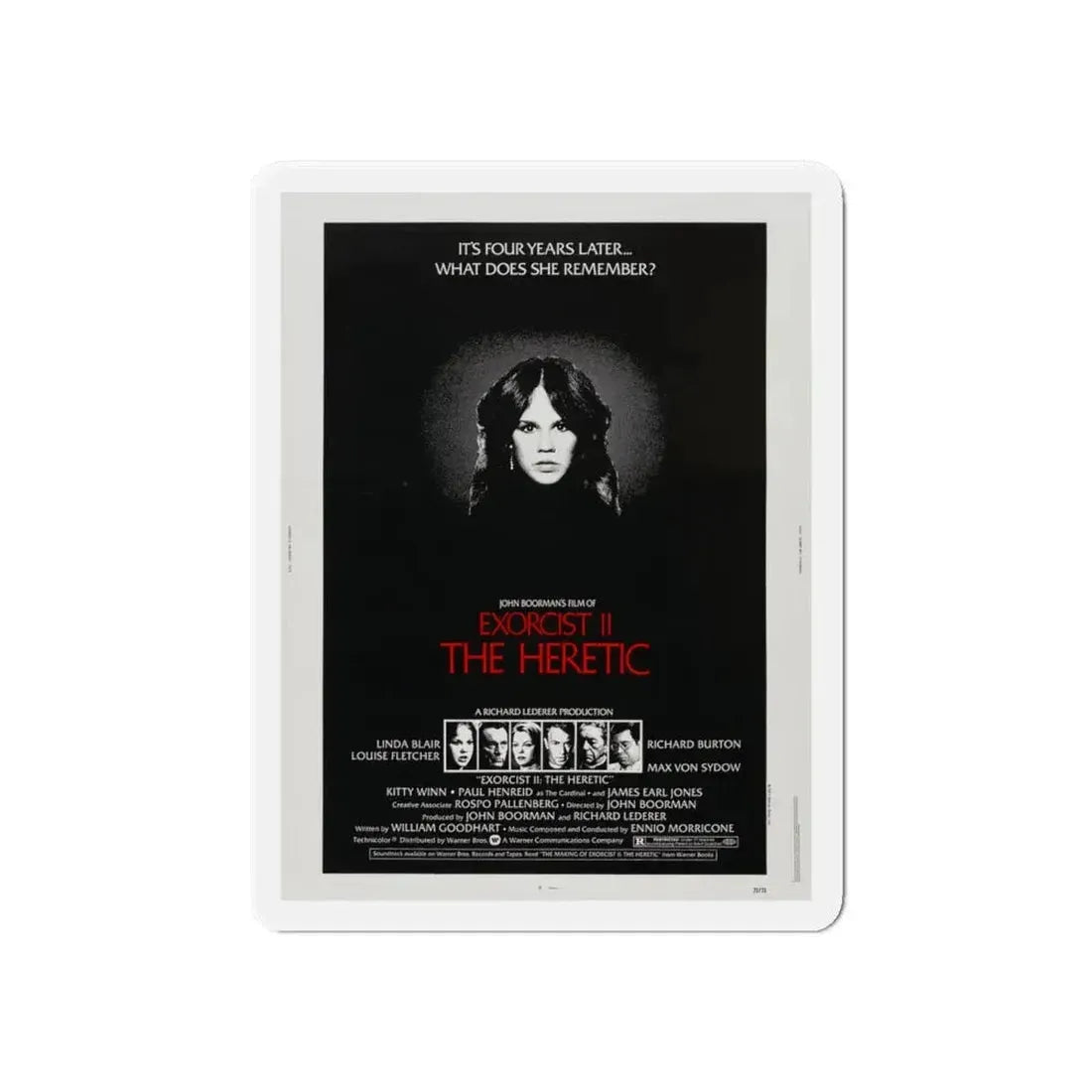 EXORCIST II THE HERETIC 1977 Movie Poster - Refrigerator Magnet 6 Inch - The Sticker Space
