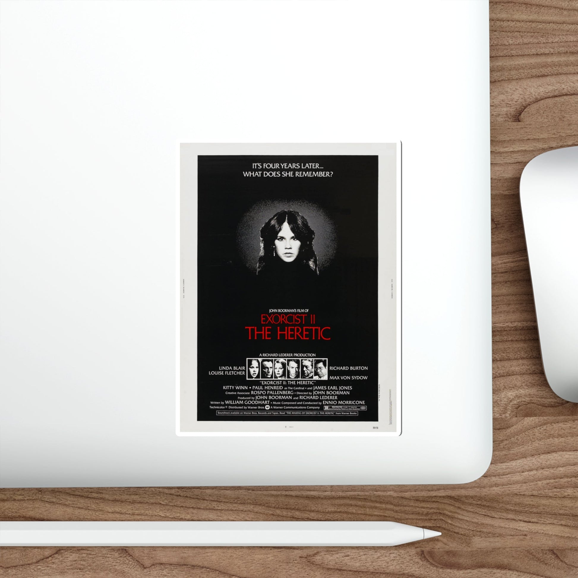 EXORCIST II THE HERETIC 1977 Movie Poster STICKER Vinyl Die-Cut Decal-The Sticker Space