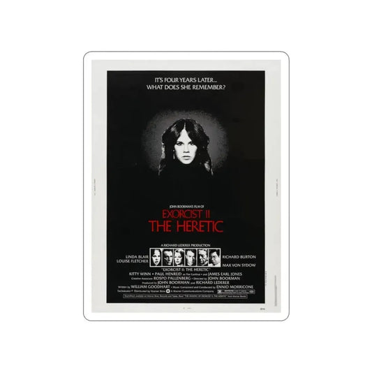 EXORCIST II THE HERETIC 1977 Movie Poster STICKER Vinyl Die-Cut Decal 2 Inch - The Sticker Space