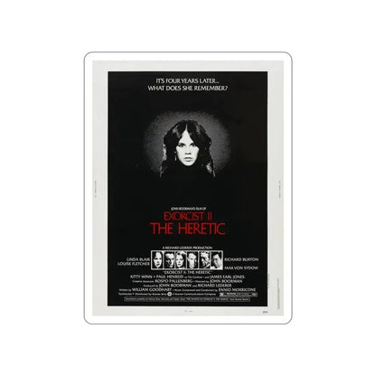 EXORCIST II THE HERETIC 1977 Movie Poster STICKER Vinyl Die-Cut Decal 4 Inch - The Sticker Space
