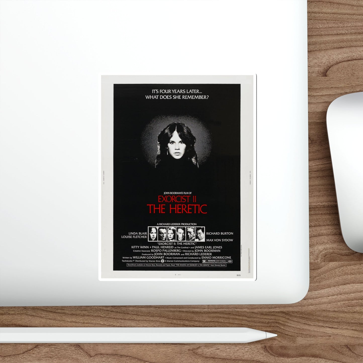 EXORCIST II THE HERETIC 1977 Movie Poster STICKER Vinyl Die-Cut Decal-The Sticker Space