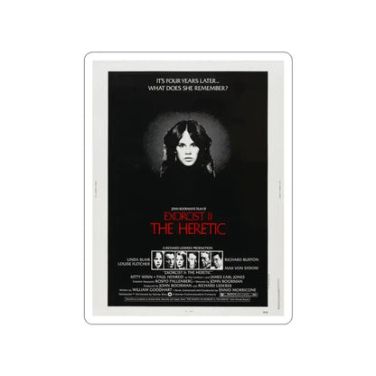 EXORCIST II THE HERETIC 1977 Movie Poster STICKER Vinyl Die-Cut Decal - The Sticker Space