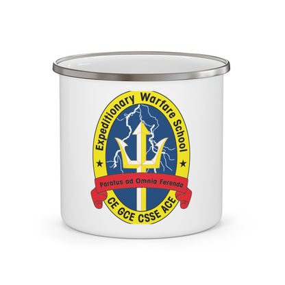 Exp War School (USMC) Enamel Mug-12oz-The Sticker Space