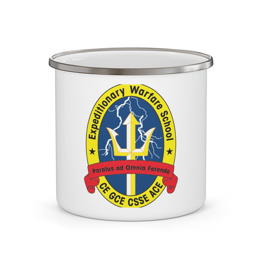 Exp War School (USMC) Enamel Mug-12oz-The Sticker Space