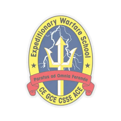 Exp War School (USMC) STICKER Vinyl Kiss-Cut Decal 2 Inch Transparent - The Sticker Space