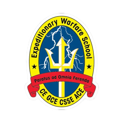 Exp War School (USMC) STICKER Vinyl Kiss-Cut Decal 2 Inch White - The Sticker Space