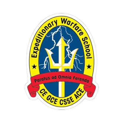 Exp War School (USMC) STICKER Vinyl Kiss-Cut Decal 6 Inch White - The Sticker Space