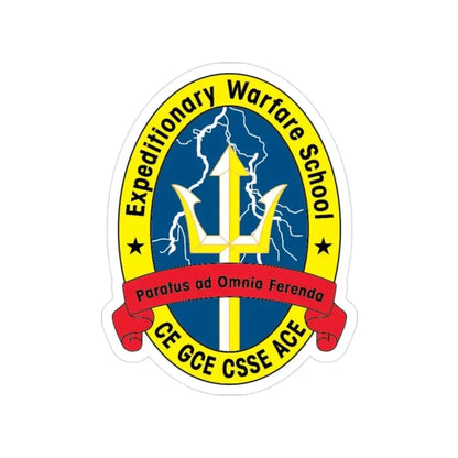 Exp War School (USMC) Transparent STICKER Die-Cut Vinyl Decal - The Sticker Space