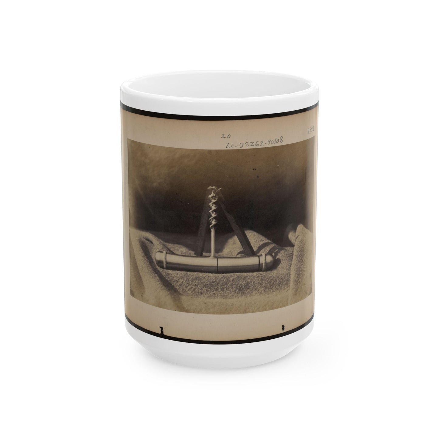 Expedients For Crossing Streams, Pocket Auger Used To Construct The Frames Of The Blanket Boats (U.S. Civil War) White Coffee Mug