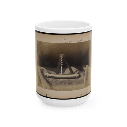 Expedients For Crossing Streams, Pocket Auger Used To Construct The Frames Of The Blanket Boats (U.S. Civil War) White Coffee Mug