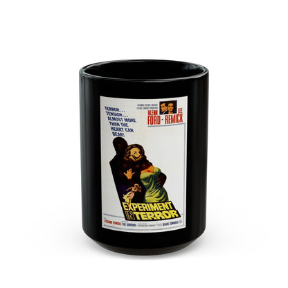 EXPERIMENT IN TERROR 1962 Movie Poster - Black Coffee Mug-15oz-The Sticker Space