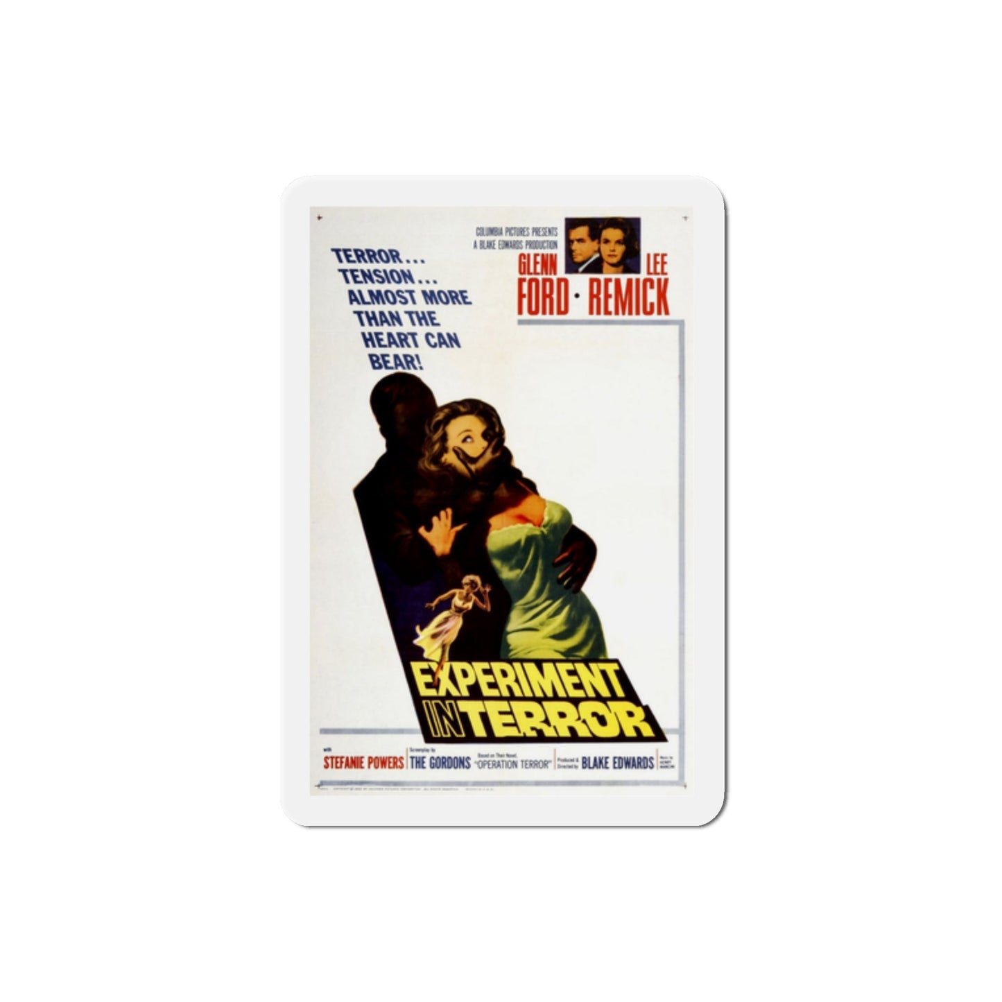 Experiment in Terror 1962 Movie Poster Die-Cut Magnet-2 Inch-The Sticker Space